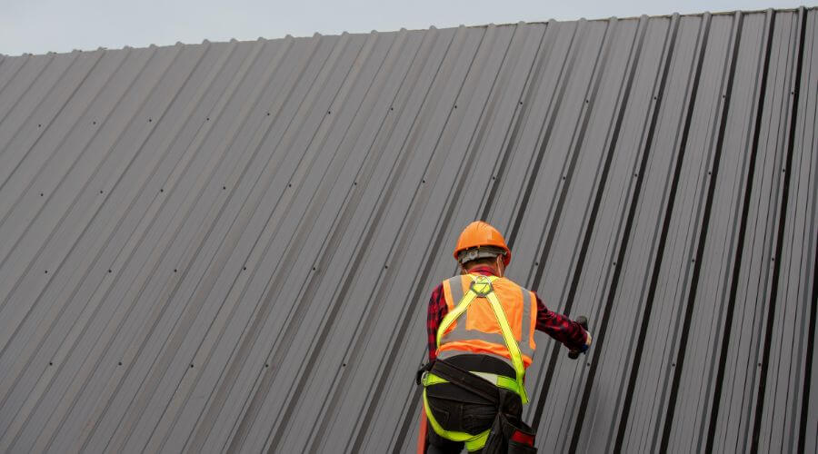 Professional metal roof installation services in Dearing, KS